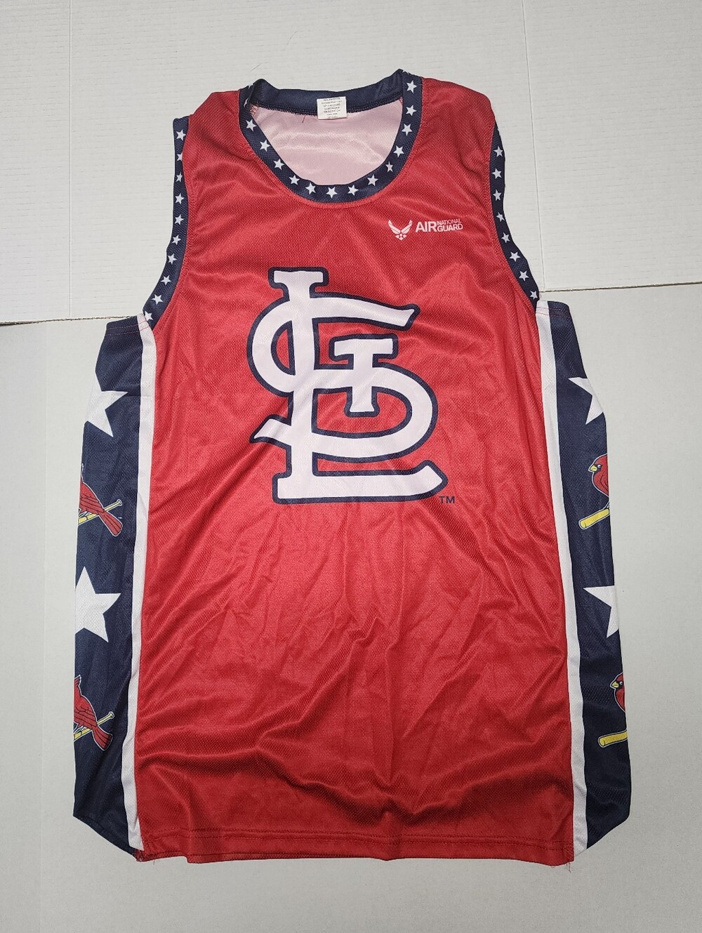 St. Louis Cardinals Men's Size XL Air National Guard Promotional Tank Top Jersey